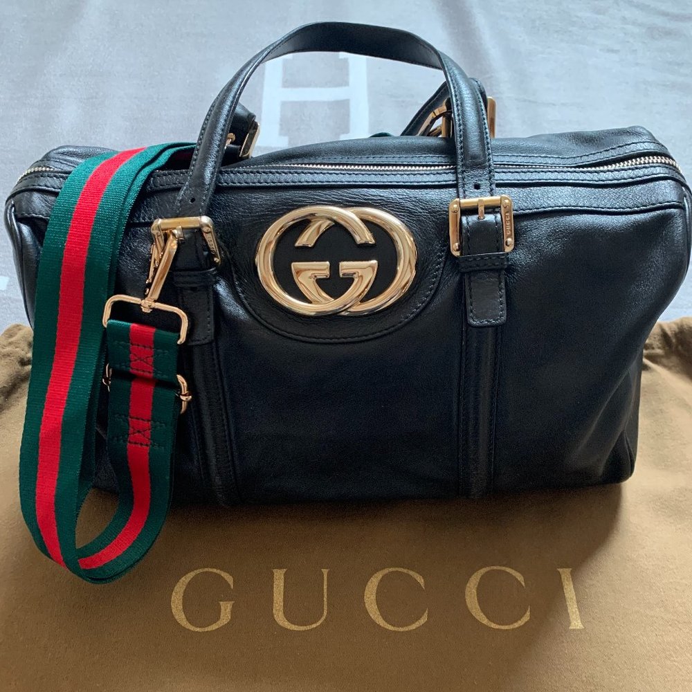 Gucci Britt Boston Satchel Bag
